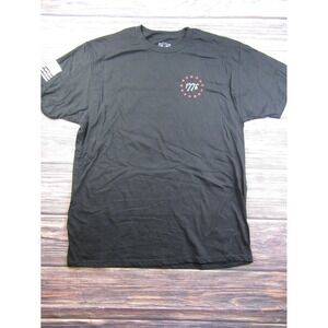 Howitzer Style Mens XL Black Short Sleeve Crewneck Tee T Shirt Don't Tread On Me